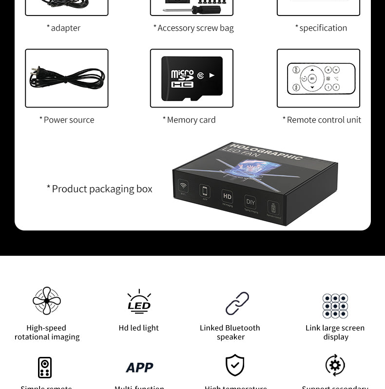 65cm 3D Fan Hologram Projector Wifi Control Remote Commercial Advertising Display Hologram Projector Transmit Picture Video