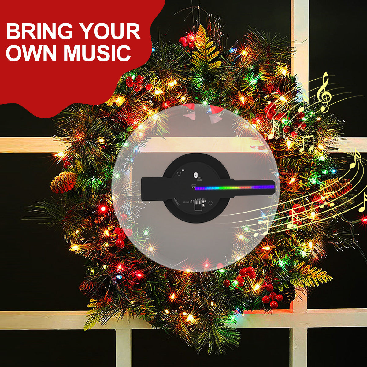 3d Holographic Advertising Lights LED Desktop Model Fan Screen With Audio Playback With Transparent Cover Holographic Fan