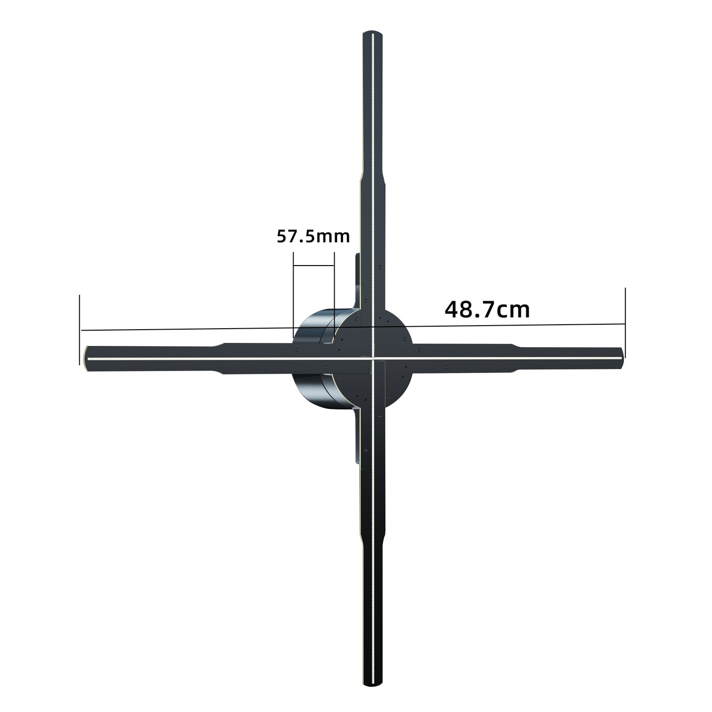 50cm 3D Hologram Fan Projector Wifi Led Sign Holographic Lamp Display Advertising Logo Light Three-Dimensional Projectors