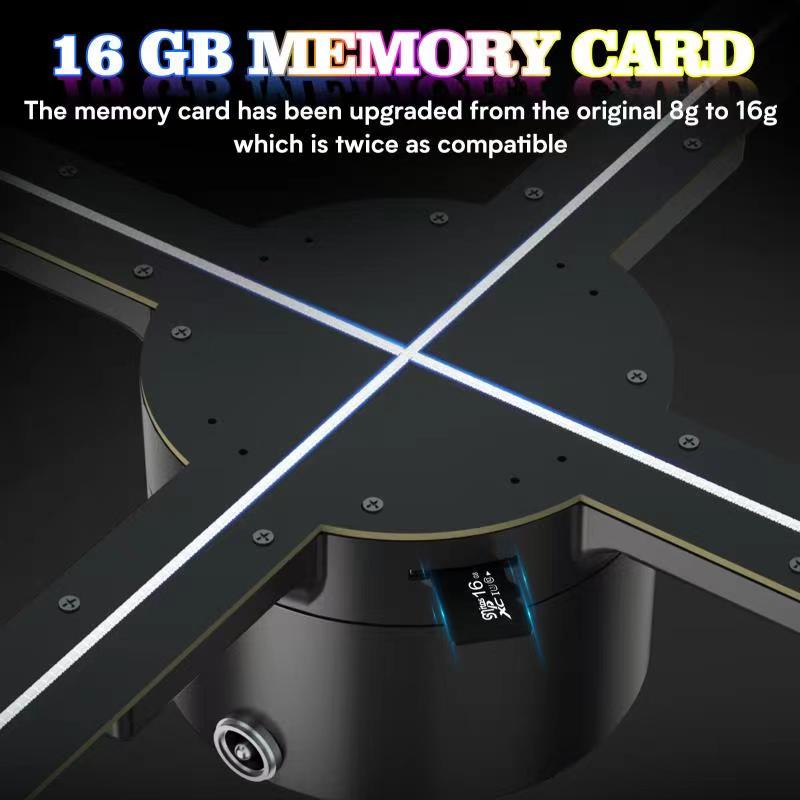 50cm 3D Hologram Fan Projector Wifi Led Sign Holographic Lamp Display Advertising Logo Light Three-Dimensional Projectors