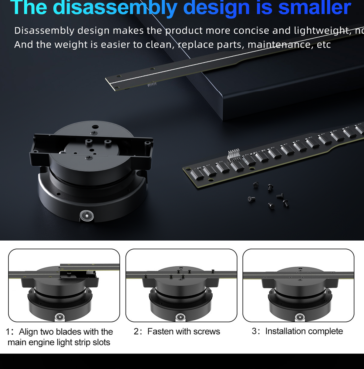 3d Holographic Fan Light 42cm Wifi LED Sign Advertising Machine Support Photo Video Holographic 3D Projector
