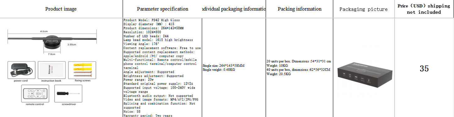 40cm high light fan with cover, special line, 7-15days on the way to UK